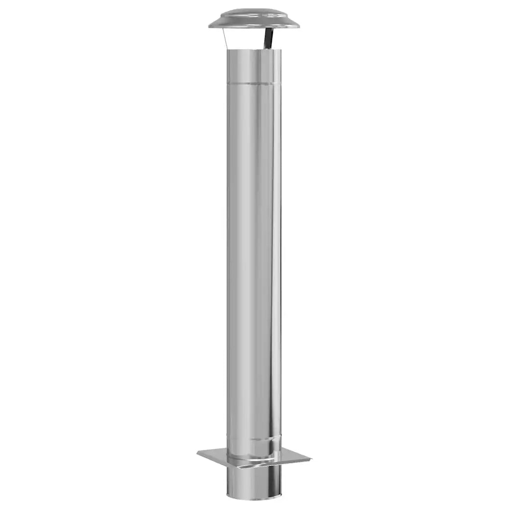 Estensione Camino Argento 25 x 25 x 132 cm Acciaio inossidabile 42008452