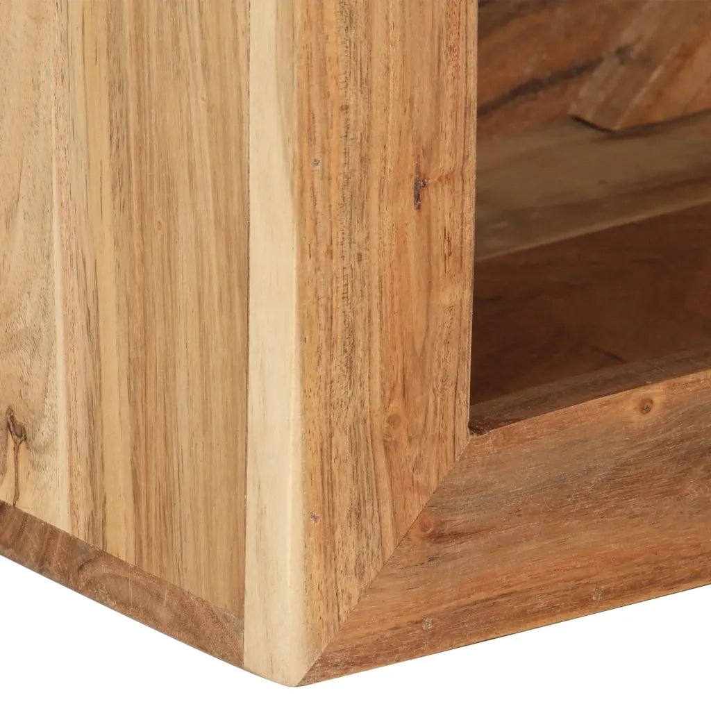 Sgabello 40 x 30 x 40 cm Legno Massello di Acacia cod mxl 21135