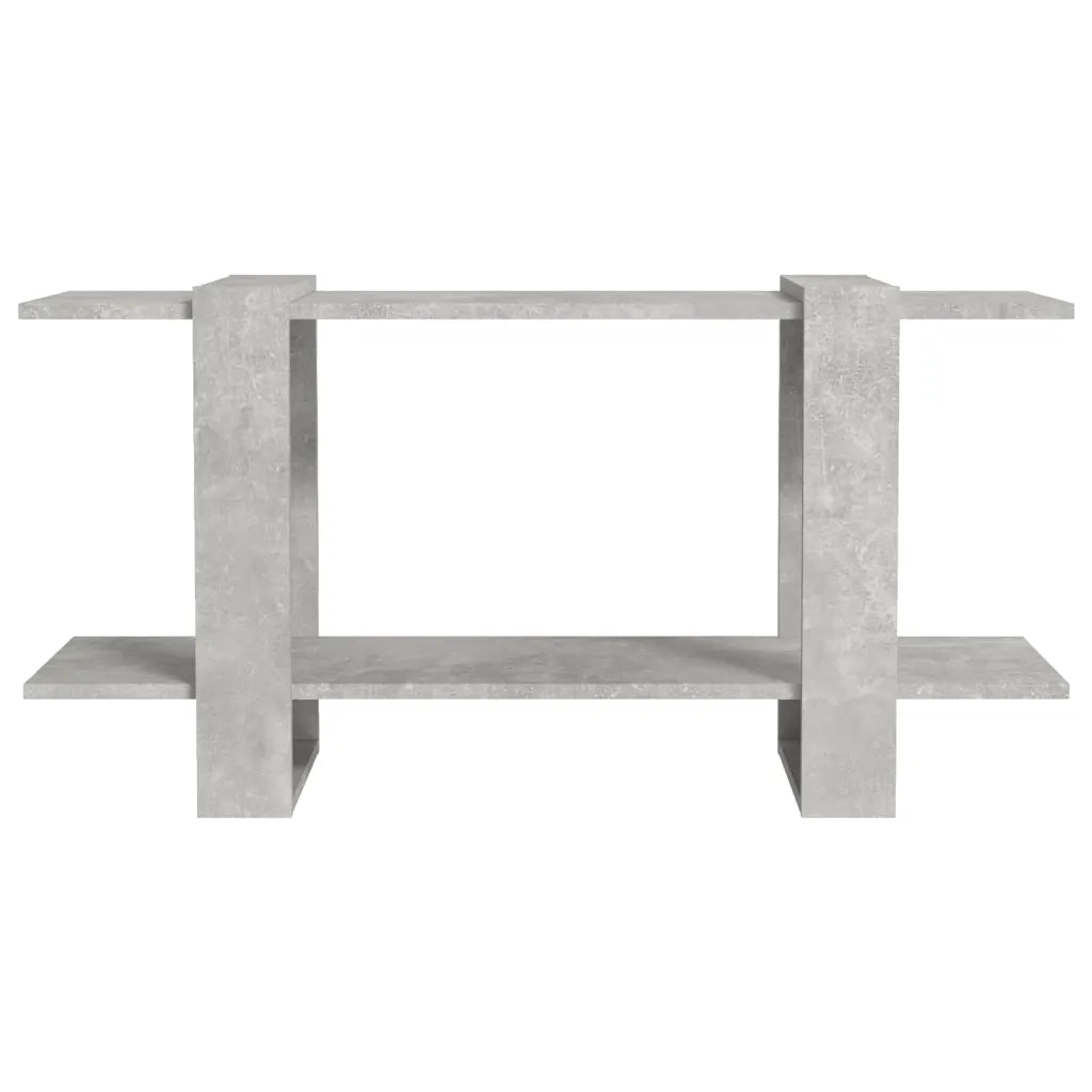 Libreria-Scaffale per Libri-Mobile di Stoccaggio Grigio Cemento 100x30x51 cm in Legno Multistrato