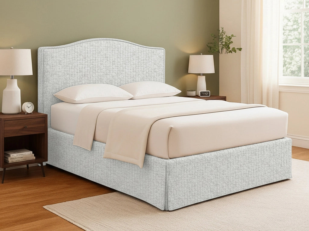 Runcorn, Letto Piazza e Mezza Sfoderabile Made in Italy, Grigio Chiaro