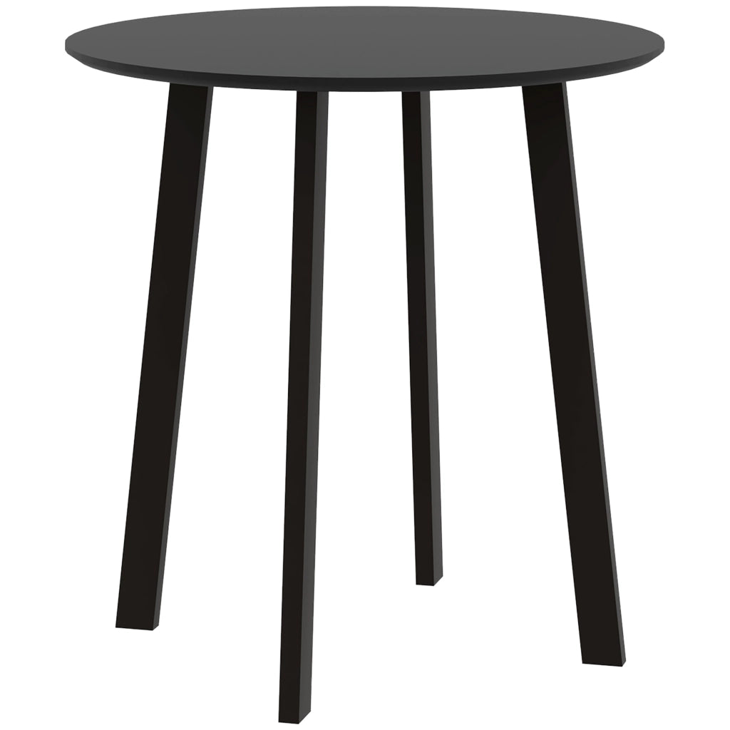 Tavolo da pranzo per 2 persone, bianco, metallo ¨C Zephmum ¨C ?72x75 cm