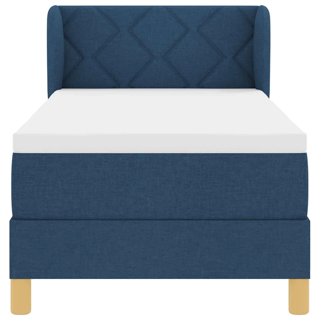 Letto a molle con materasso Blu 80 x 200 cm Tessuto 3340247