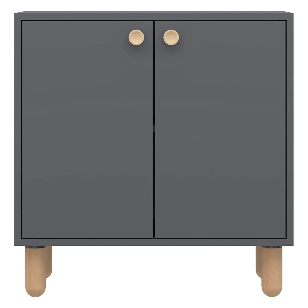Madia Pontida, Credenza un Ripiano, 72x36x73h cm Nero Antracite