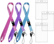 Set di Cordoni per ID a 3 pezzi - Manici Rotativi - Corda in Nylon con Gancio - 1,1 x 48 cm - Sostenibile e Leggero - Cordone di Identificazione