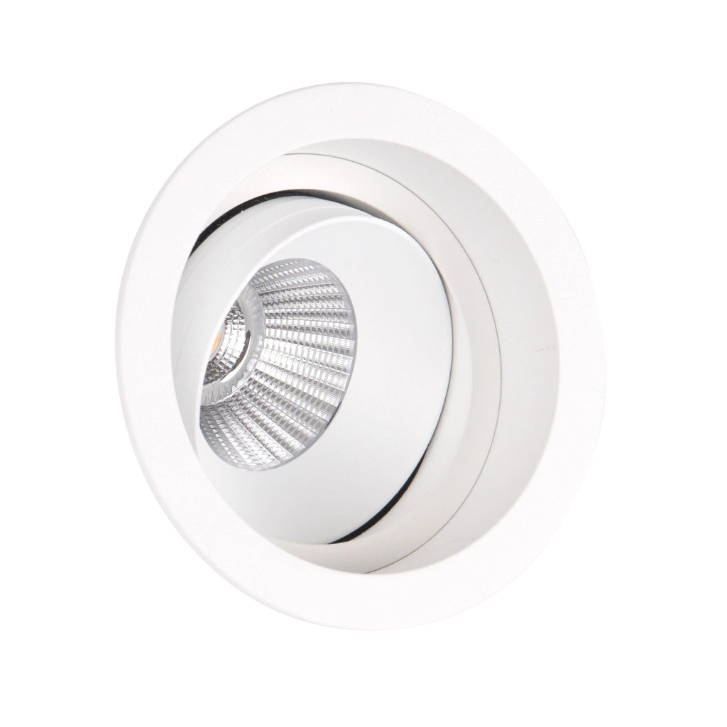 Faretto incasso orientabile tondo bianco LED 10W Maxlight