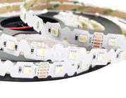 STRIP LED 5050 DC24V IN KAPTON 48 LED PER MT 10W PER MT 264LM RGB + LUCE NATURALE 4000K PIEGHEVOLE 1,2X500CM