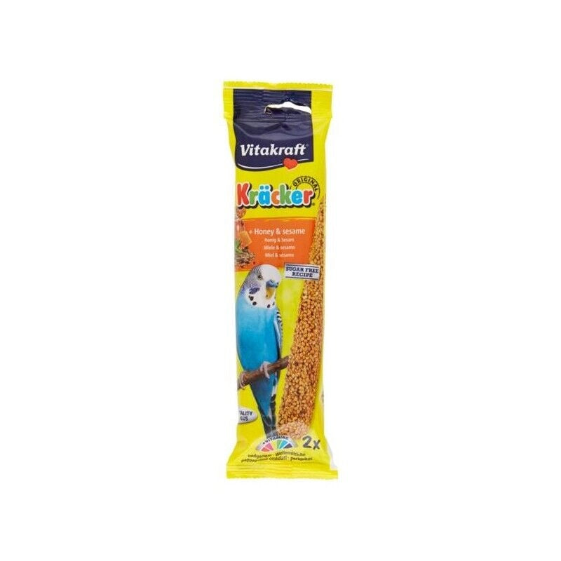 KRACKER AL MIELE E SESAMO PER PAPPAGALLINI 2 PEZZI DA 60 GR