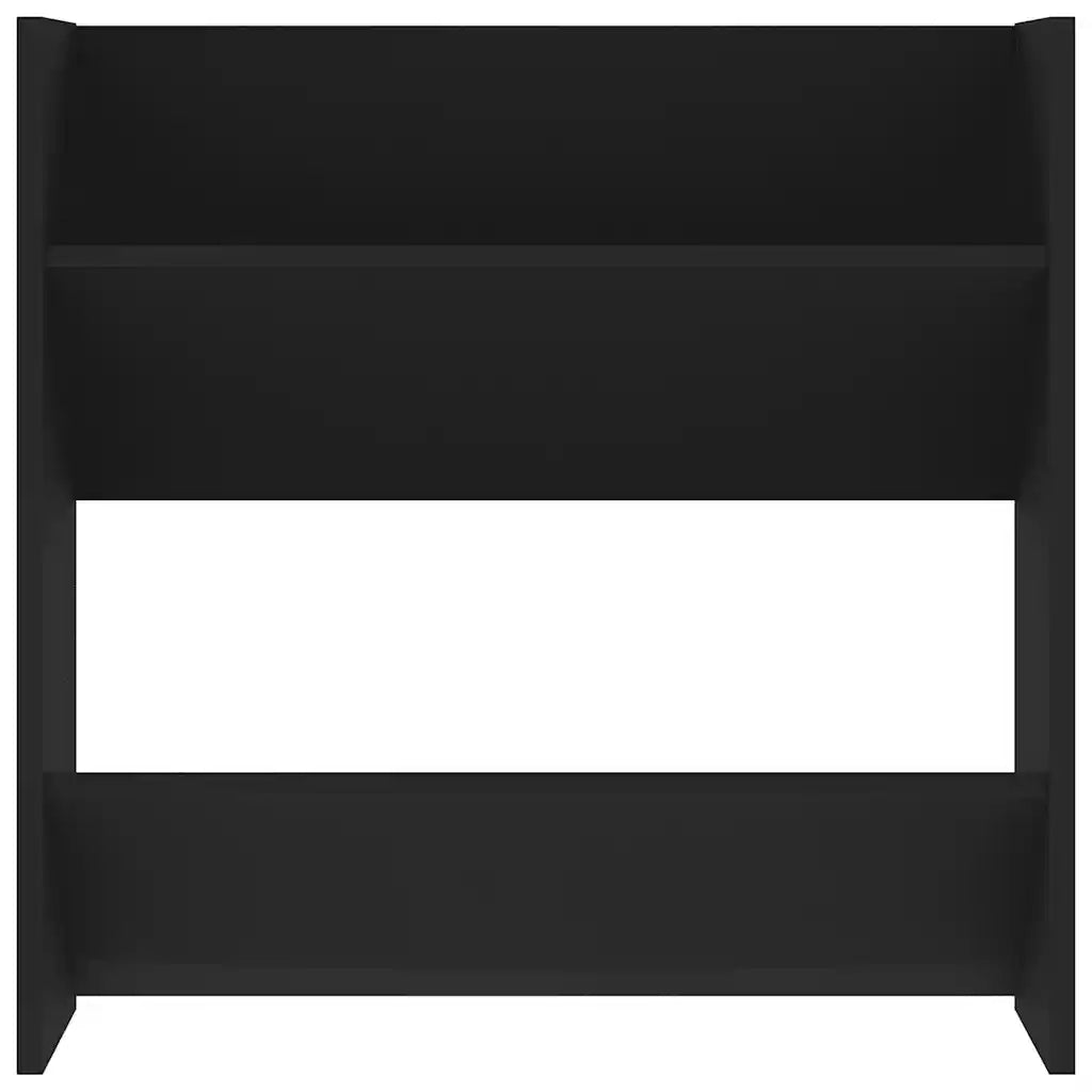 Scarpiere a Muro 4 pz Nere 60x18x60 cm in Legno Multistrato 806719