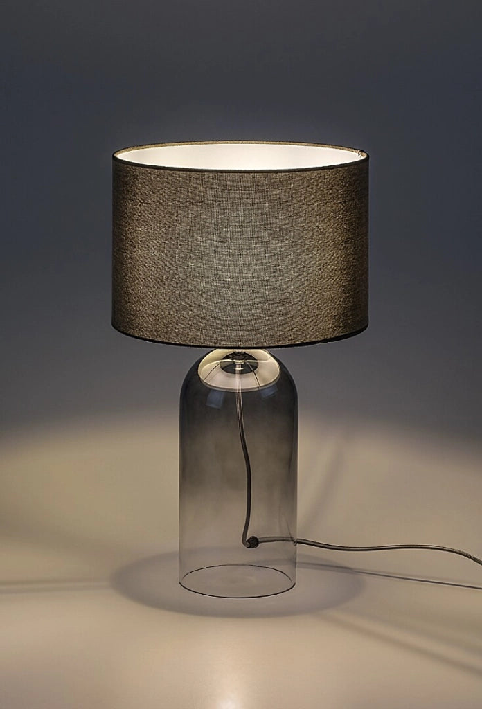 Lampada da tavolo Luxin vetro fumé 1xE14 Rabalux