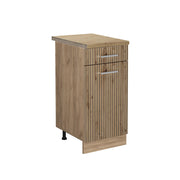 Vicco Mobiletto base per cucina Rovere artigianale 40 cm , PL Rovere