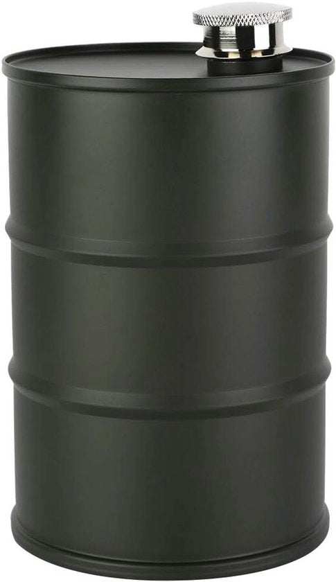 Bicchierino da trasporto 700 ml in acciaio inossidabile per bevande forti uomo - Ossidiana portatile con grande capacità - Attività all'aperto - Verde militare