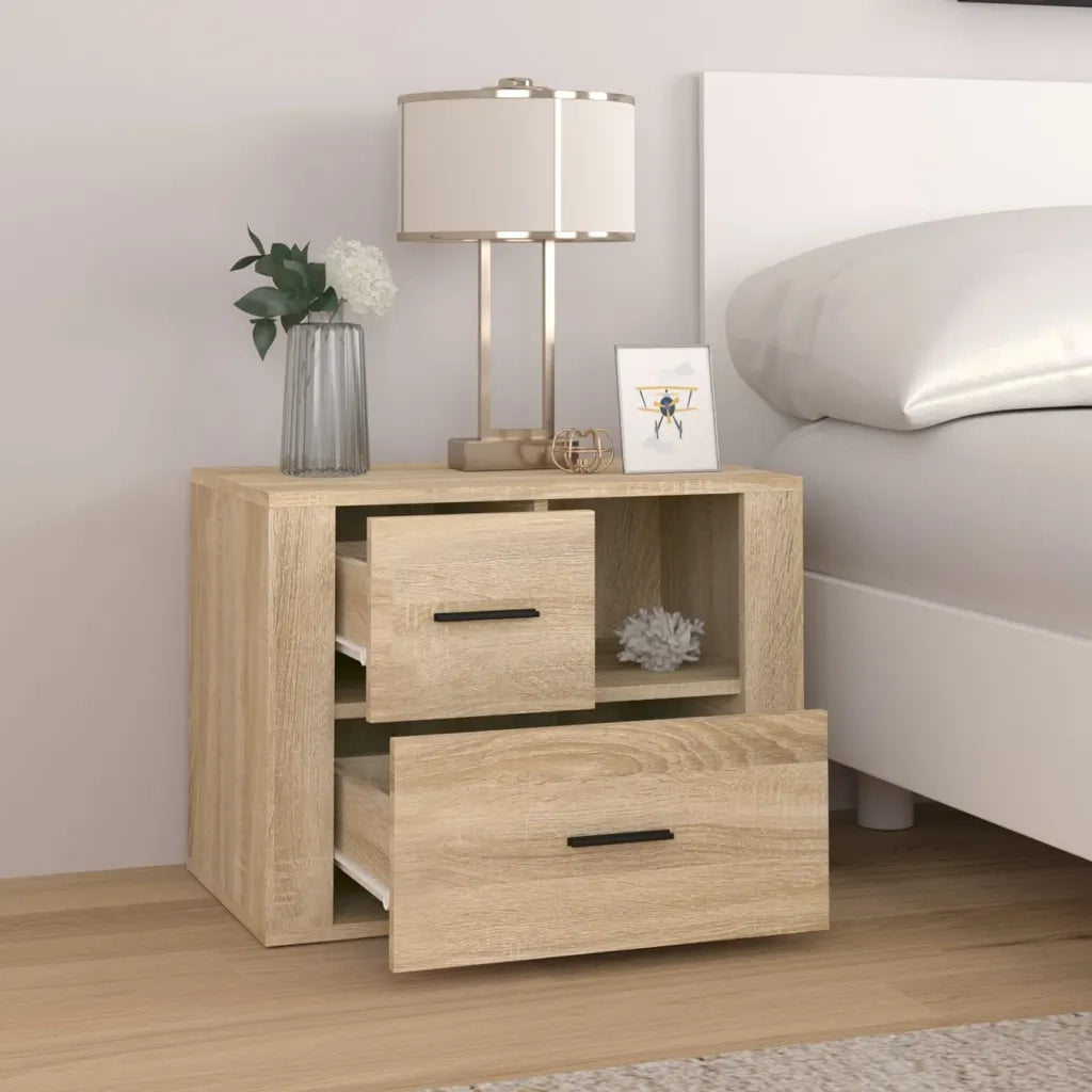 Comodino | Armadio da Notte | Mobiletto da notte Rovere Sonoma 60x36x45 cm in Legno Multistrato