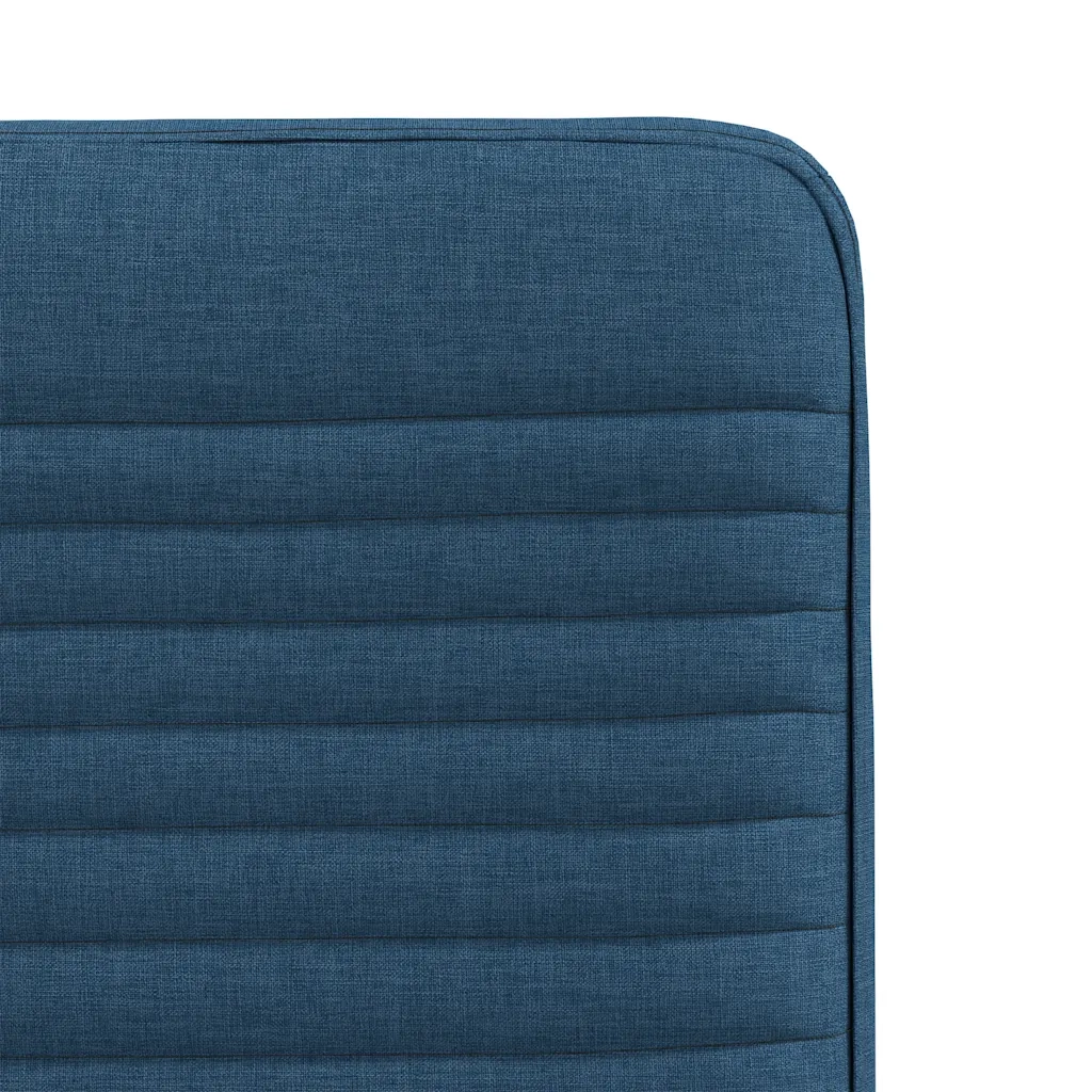 Sedie da Pranzo 4 pz Blu in Tessuto 3315252