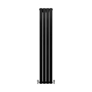 Radiatore Termosifone Termoarredo Design Piatto Pannello Elementi Nero Opaco
