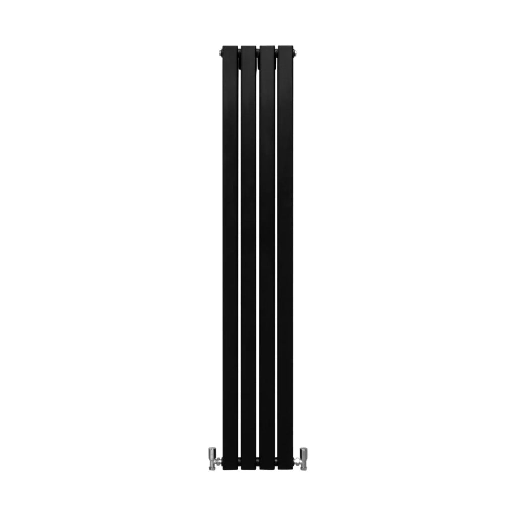 Radiatore Termosifone Termoarredo Design Piatto Pannello Elementi Nero Opaco