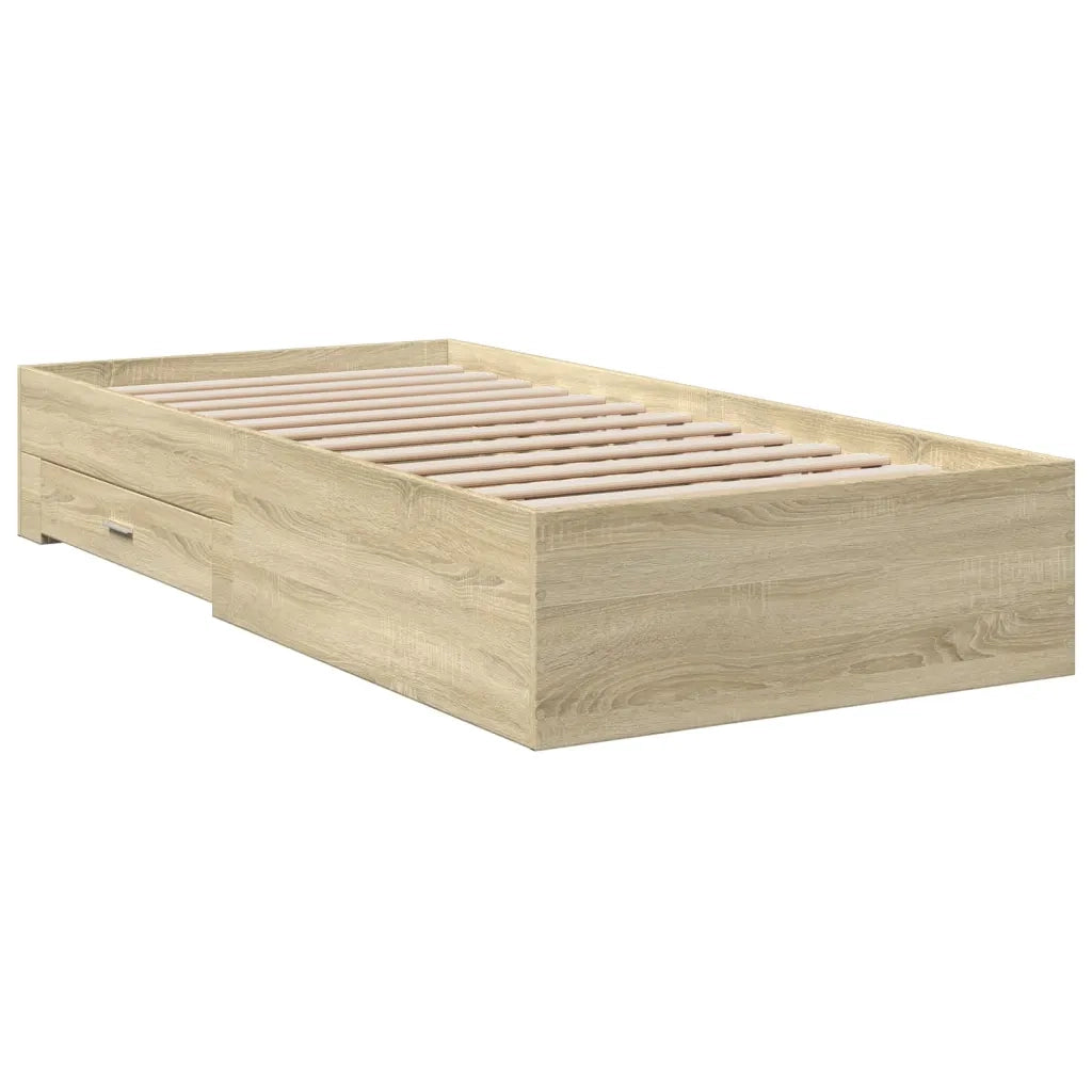 Giroletto Cassetti Rovere Sonoma 75x190 cm Legno Multistrato 3280442