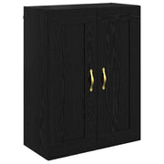 Pensile | Mobile a Parete Rovere Nero 69,5 x 34 x 90 cm Legno multistrato