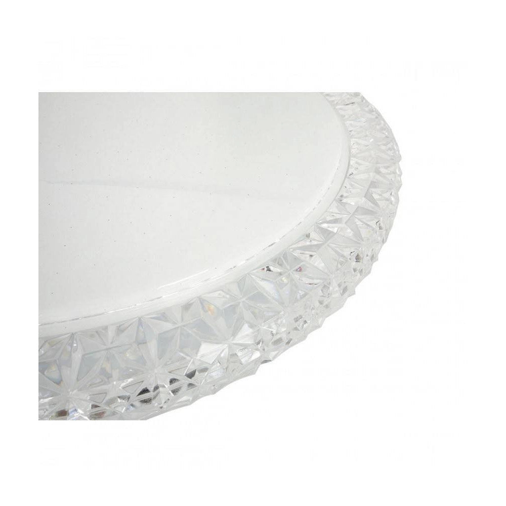 Trade Shop - Plafoniera Led 60 W Lampadario Soffitto Smart Dimmerabile Effetto Cristallo - -bianco Naturale      -