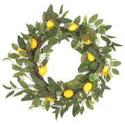 Ghirlanda per porta Verde Fiore artificiale decorativo fatto a mano rotondo 50 cm Decorazione da tavolo per parete Stile rustico tradizionale