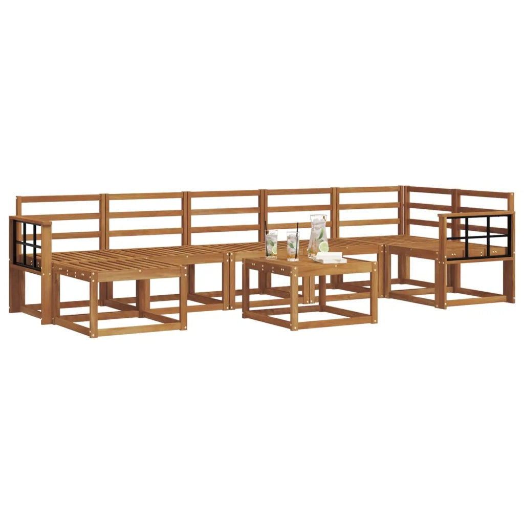 Set di divani da esterno 8 pcs Naturale