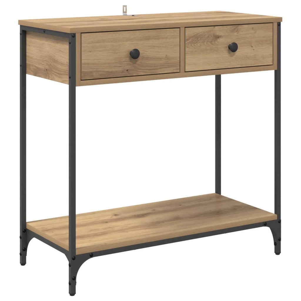 Tavolo consolle Rovere artigianale 75 x 34,5 x 75 cm