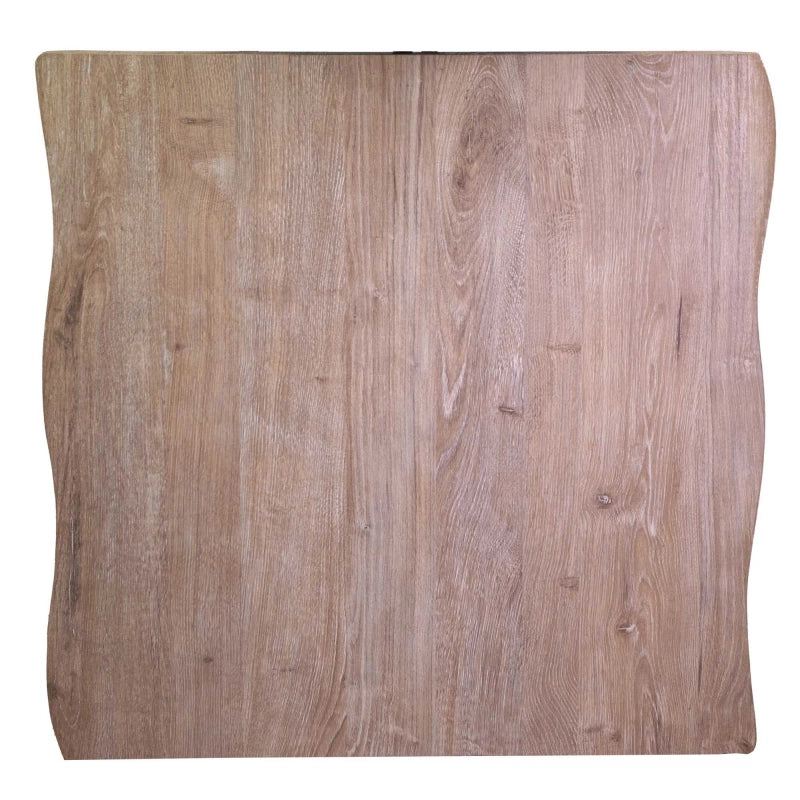 Top tavolo legno Canberra naturale quadro cm 80x80x4