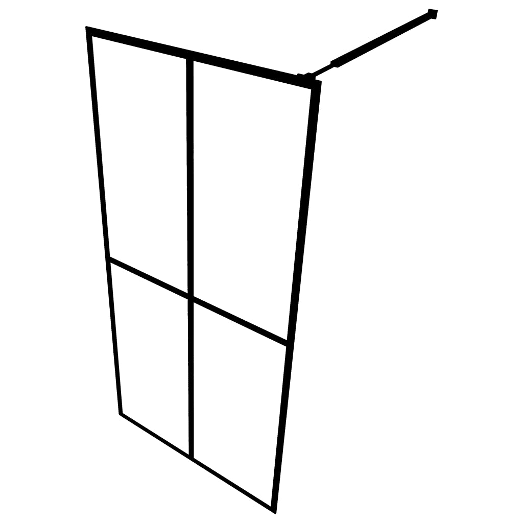 Cabina Doccia con Schermo in Vetro Temperato Glassato 80x195 cm 145689