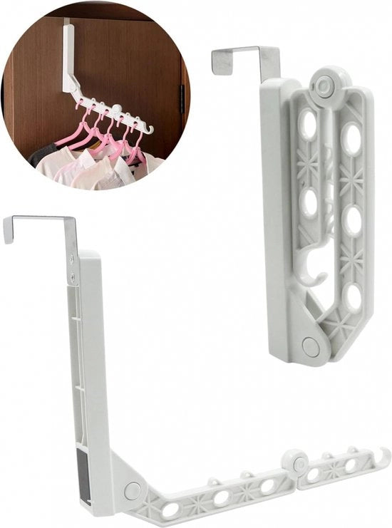 Droogrek Inclinabile - Kledingrek a Parete - Paretekapstok - 10 Ghiere - Wasrek Inclinabile - Organizzatore di Cassetto - Droogrek - Stendibile Pieghevole Kleding Wasdroogrek - Per Bagno/Balcone/Interno/Esterno