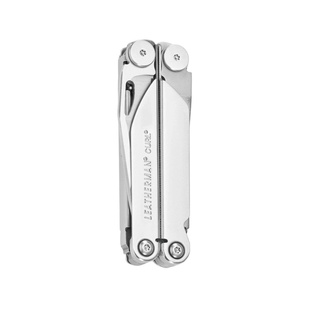Leatherman LTG832932 Curl Multitool Tascabile 15 Strumenti Acciaio Inossidabile con Fodero in Nylon colore Argento