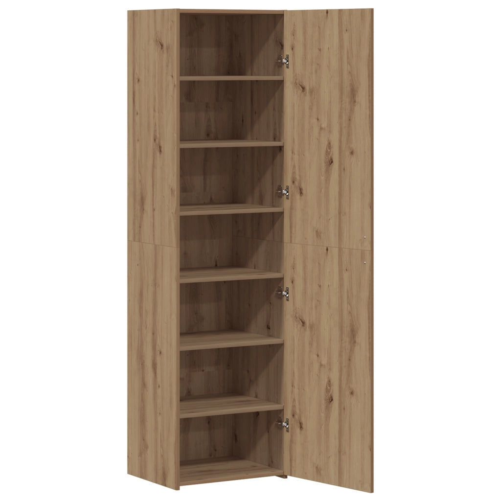 Highboard in rovere artigianale 50x42.5x185 cm in legno ingegnerizzato