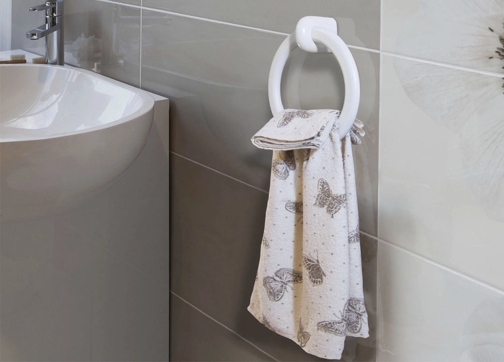 Coppiole In Spugna Disegno Farfalle - Coppiole - Beige