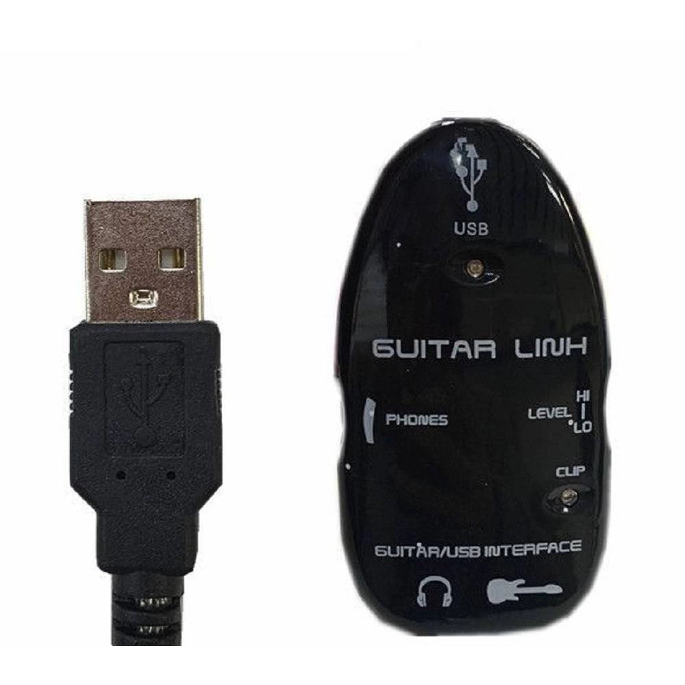 Trade Shop - Adattatore Amplificatore Per Chitarra Basso Interfaccia Usb Cavo Cuffie Jt3624 -