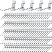 Hanger per Slatwall Metallico da 15 CM, 100 pezzi, Hanger per Gancio Slatwall per Parete, Gancio per Parete, Hanger per Slatwall Metallico, Gancio per Winkel, Garage, Parete per Gancio Slatwall Metallico