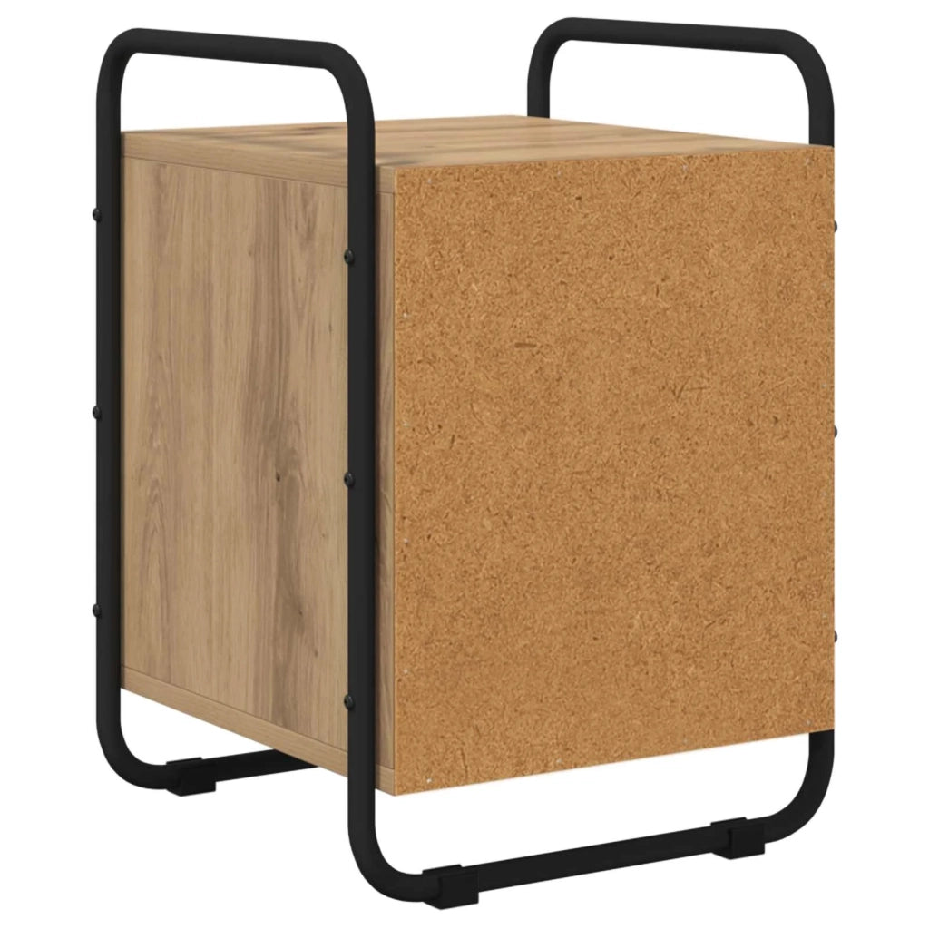 Armadio da Notte 2 pz Rovere Artigianale Legno ingegnerizzato 8007610