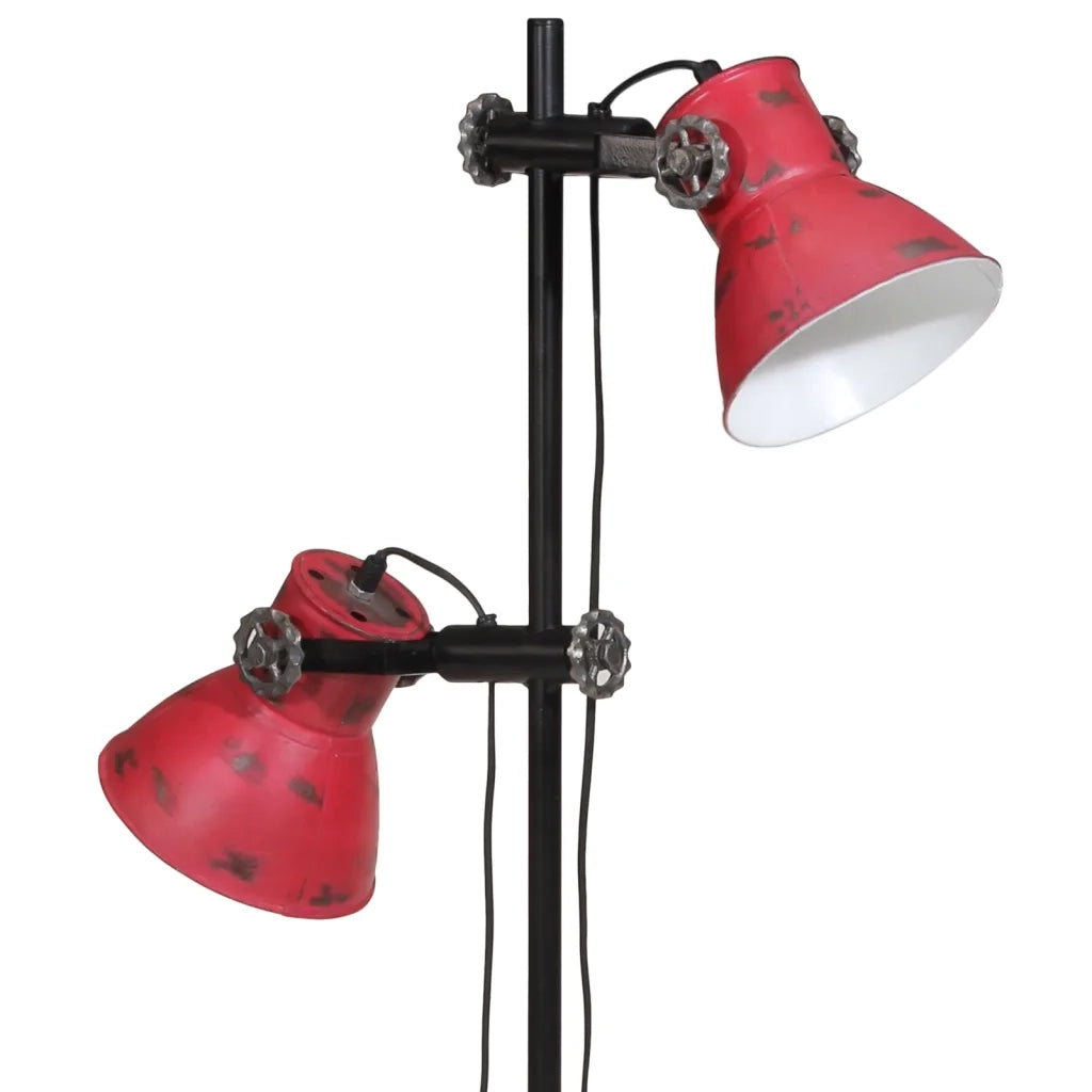 Lampada da Terra 25 W Rosso Anticato 25x25x90/140 cm E27 CFW3447930