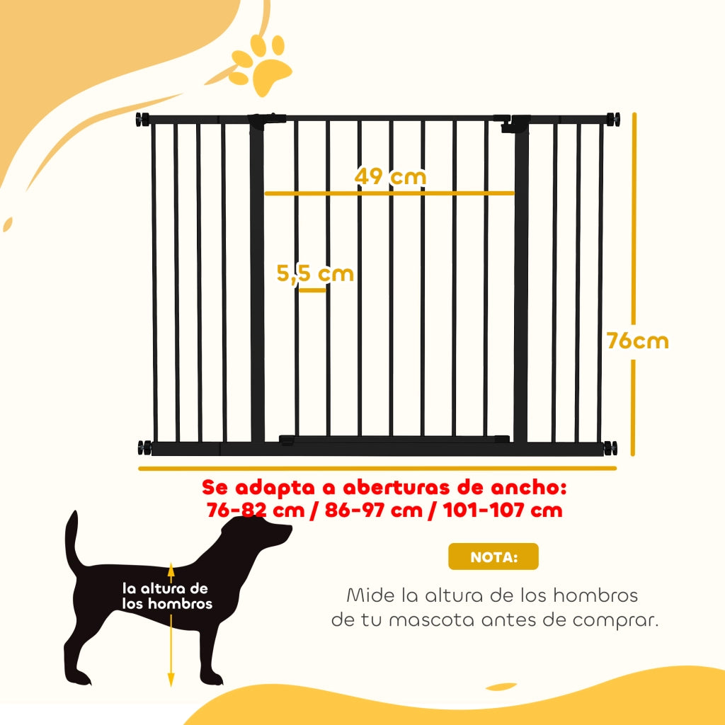 Cancelletto di Sicurezza Estensibile ¨C Xylo ¨C Metallo 76-107x76 cm