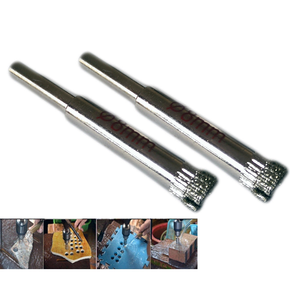 Trade Shop - Punta Trapano Diamantata Per Piastrelle Porcellana Vetro Ceramica Marmo ø 8mm -