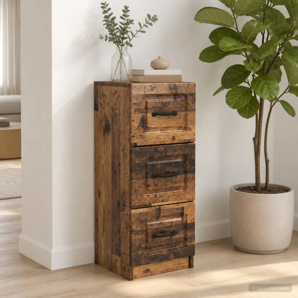 Mobile con Cassetti Legno antico 33 x 34,5 x 87 cm 895773