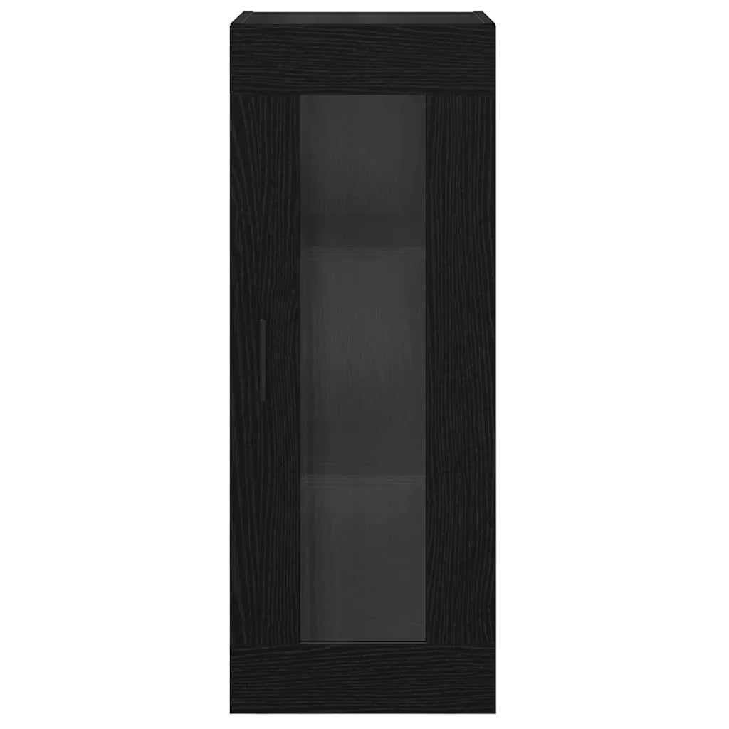 Pensile | Mobile a Parete Rovere Nero 34,5 x 34 x 90 cm