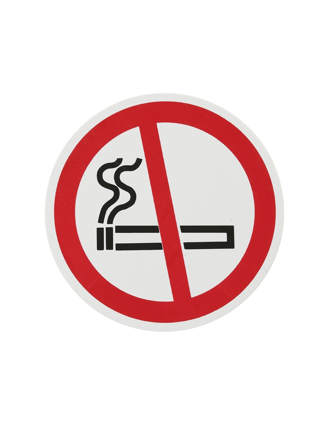 Cartello adesivo in polistirene, disco segnaletico ø 80mm VIETATO FUMARE - THIRARD