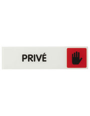 Cartello, piastra segnaletica 170x45 mm PRIVÈ con adesivo - THIRARD