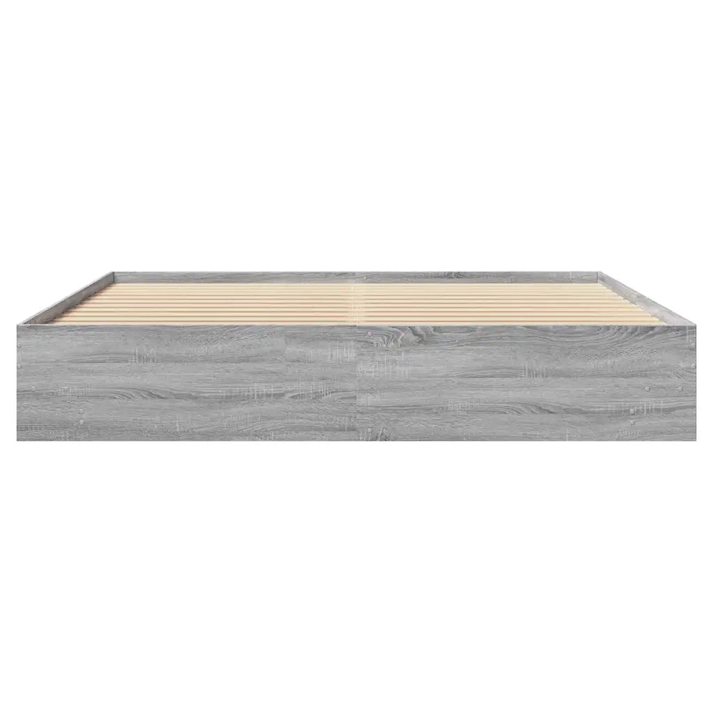 Giroletto senza Materasso Grigio Sonoma 180x200 cm Truciolato