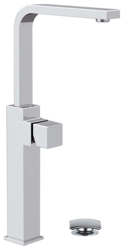 Miscelatore lavabo alto remer con canna orientabile design moderno