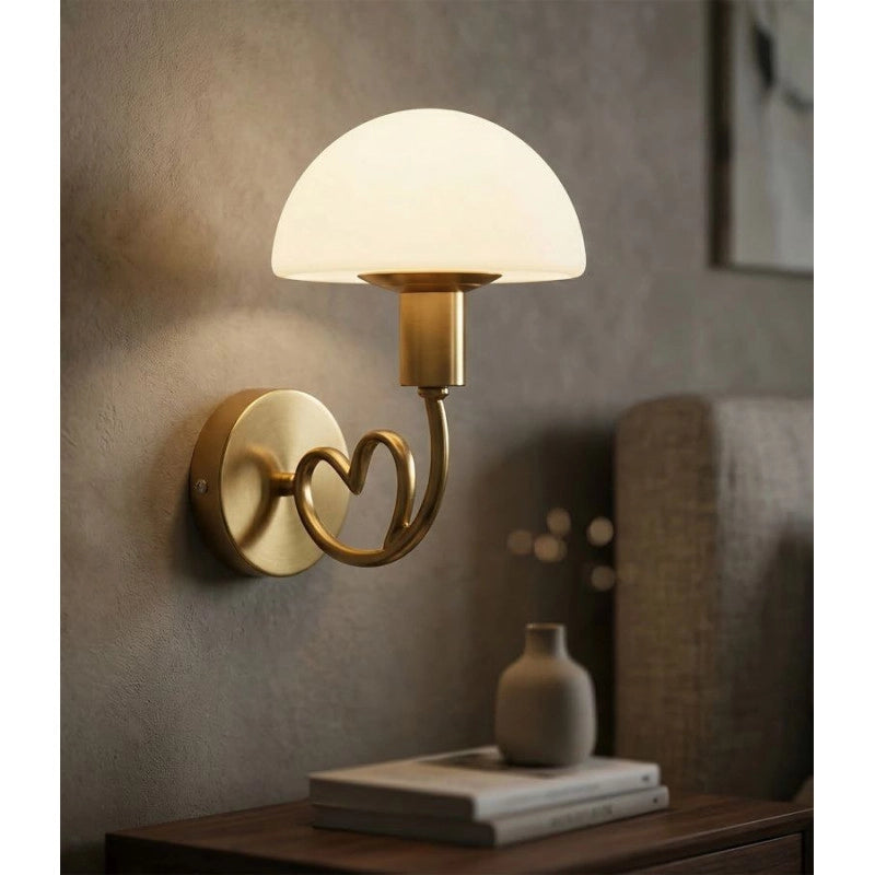 Lampadelle A Da Muro Lovy Gold cm 23x15x22