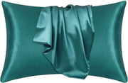Set di cuscini di tessuto satino morbido - 2 pezzi - copertura per cuscino a forma rettangolare - copertura per cuscino a forma di involto - copertura per cuscino - 51x76cm