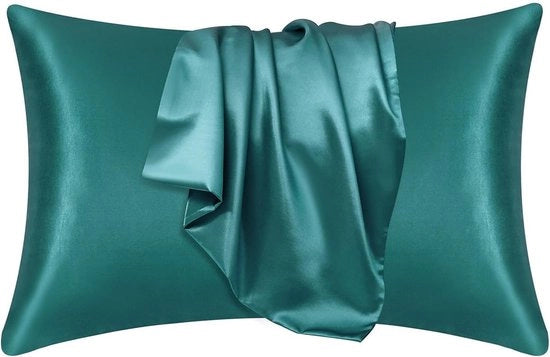 Set di cuscini di tessuto satino morbido - 2 pezzi - copertura per cuscino a forma rettangolare - copertura per cuscino a forma di involto - copertura per cuscino - 51x76cm