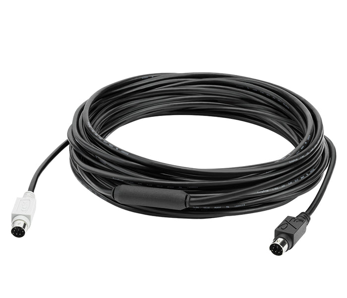 Logitech group 10m extender cable cavo ps/2 6-p mini-din nero - 939-001487