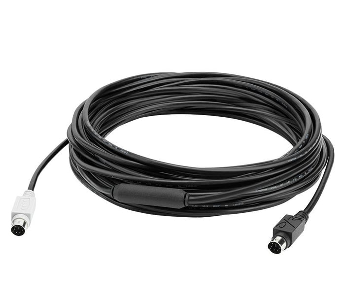 Logitech group 10m extender cable cavo ps/2 6-p mini-din nero - 939-001487