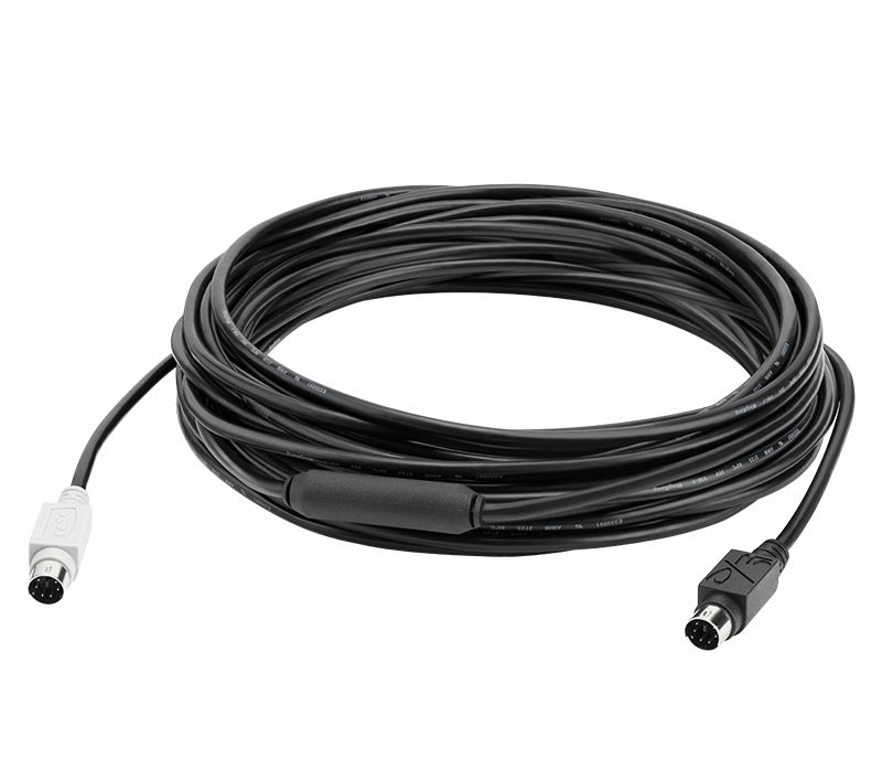 Logitech group 10m extender cable cavo ps/2 6-p mini-din nero - 939-001487