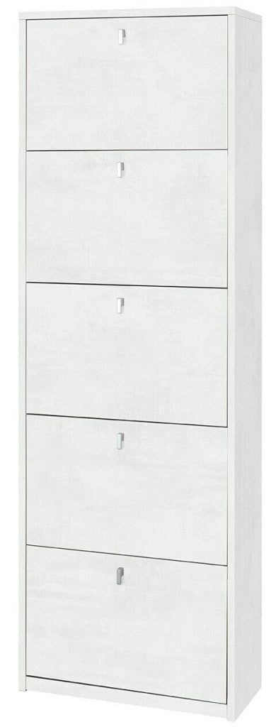 KIT SCARPIERA 5 ANTE A RIBALTA H190 L63 P29 Cm FINITURA BIANCO OSSIDO SARMOG Sk565k